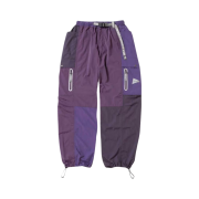And Wander x Gramicci Patchwork Wind Pant Multi Purple