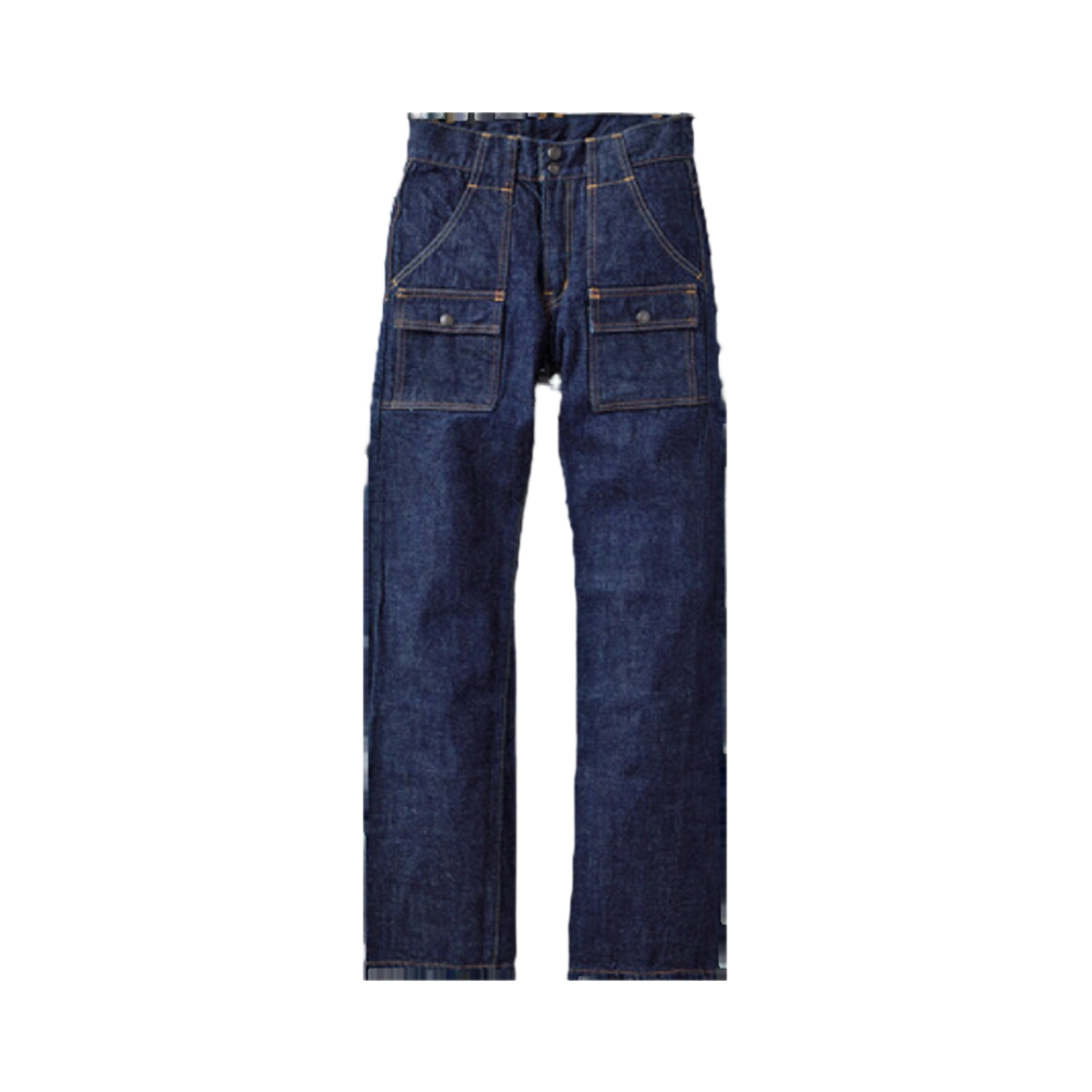 1246W Fullcount 1246W Bush Pants One Wash Indigo Blue