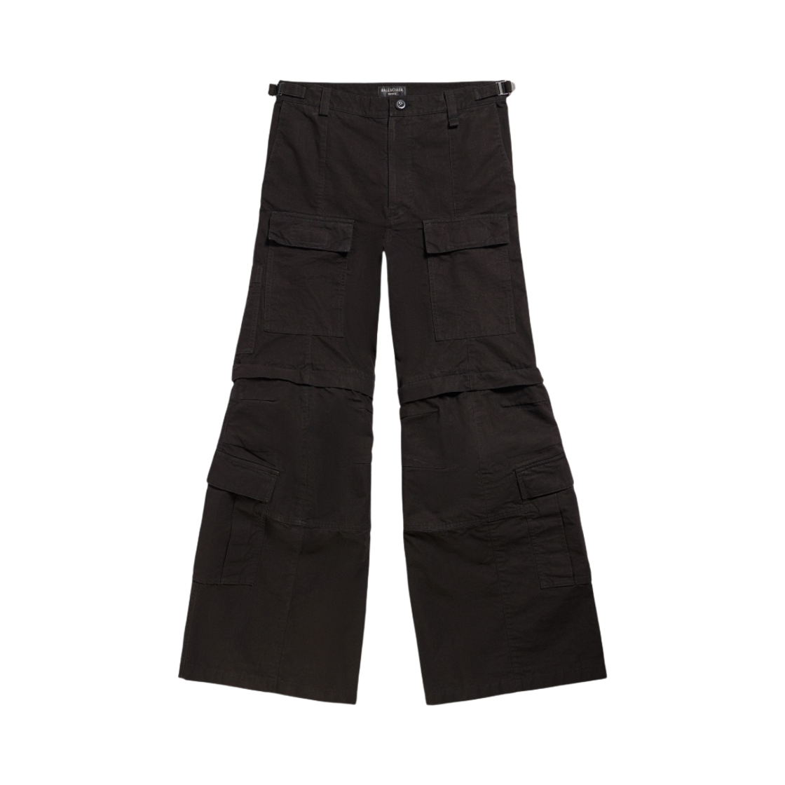 768810TKP271000 Balenciaga Flared Cargo Pants Black