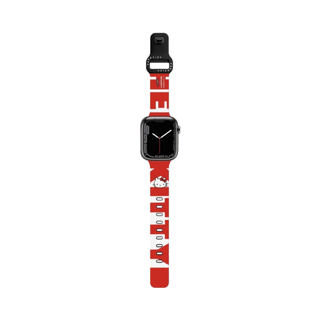 케이스티파이 x 헬로 키티 그래픽 로고 워치 밴드 블랙(Casetify x Hello Kitty Graphic Logo Watch Band Black) - 1