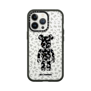Casetify x Bearbrick 10th Anniversary Monogram Impact Crush iPhone Case Clear Black