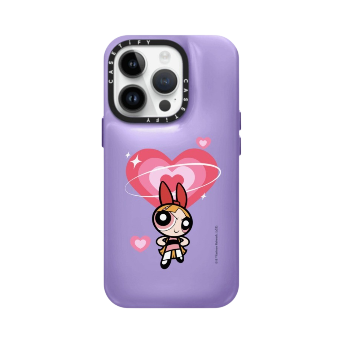 케이스티파이 x 파워퍼프걸 커스텀 아이폰 블라썸 필로우 케이스 바이올렛 퍼플