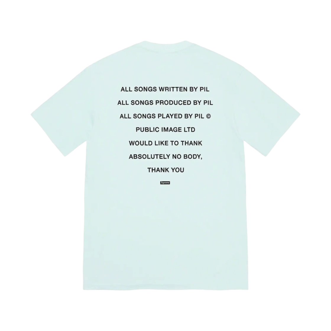 슈프림 필 티셔츠 페일 블루 - 22FW(Supreme PiL T-Shirt Pale Blue- 22FW) - 2