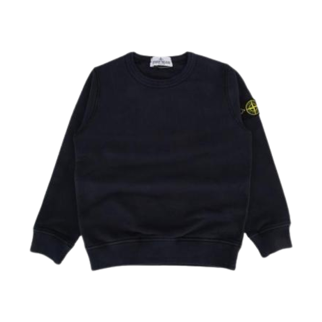 811661320-V0020 (Kids) Stone Island 61320 Garment Dyed Cotton Fleece Crewneck Sweatshirt Navy Blue - 24FW
