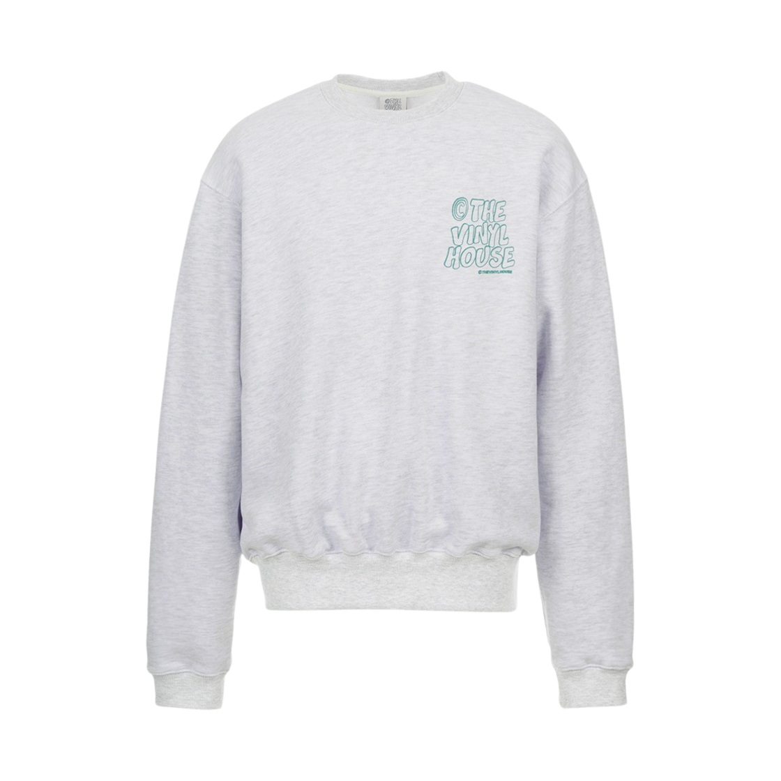 더바이닐하우스 라인 로고 스웨트셔츠 라이트 그레이