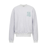 Thevinylhouse Line Logo Sweatshirt Light Grey