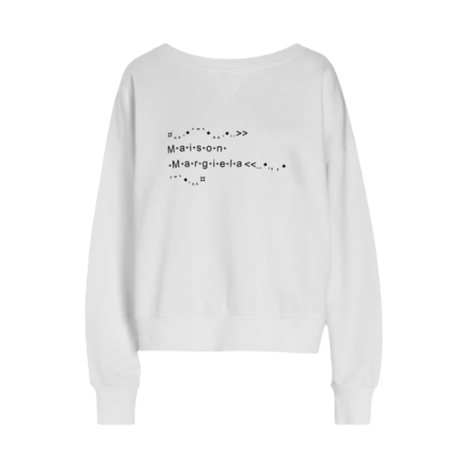 (W) Maison Margiela Font Generator Sweatshirt White