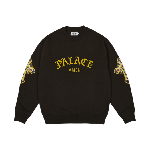 【PALACE】TORA TORA CREW GREY MARL - 25SS Palace Tora Tora Crewneck | Grailed