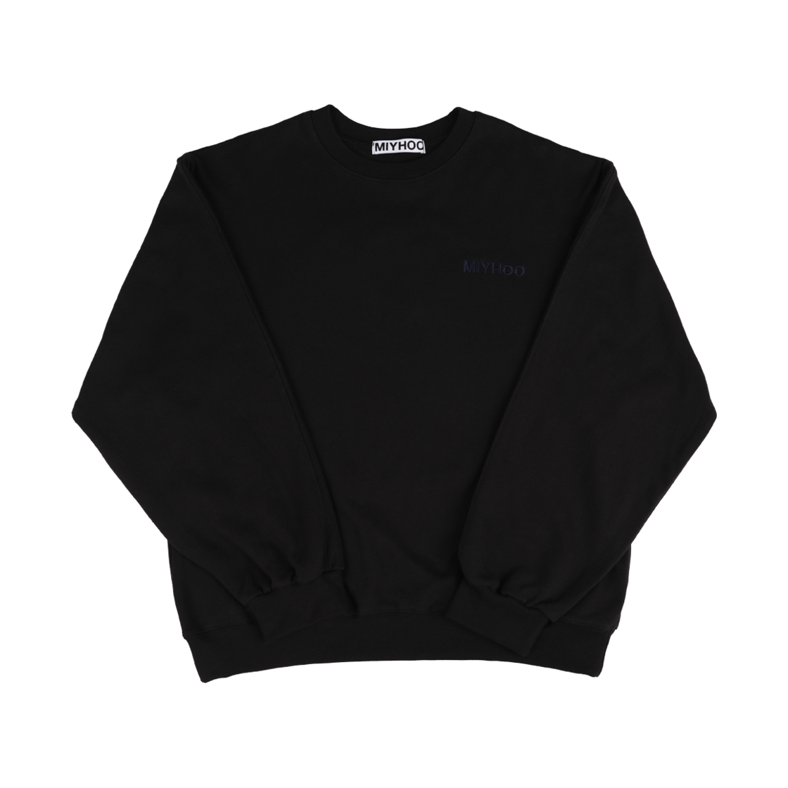 미와이후 백 포켓 스웻 셔츠 블랙(Miyhoo Back Pocket Sweat Shirts Black)