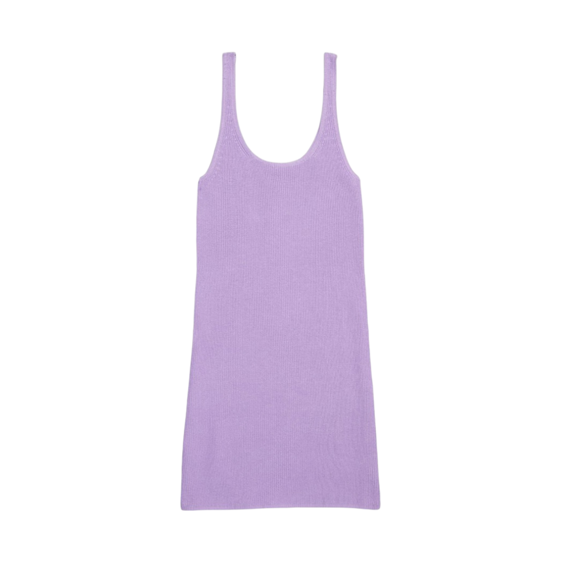 (W) 캘빈 클라인 x 제니 슬림핏 스쿱넥 미니드레스 쉬어 라일락((W) Calvin Klein x Jennie Slim Fit Scoop Neck Mini Dress Sheer Lilac)
