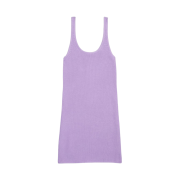 (W) Calvin Klein x Jennie Slim Fit Scoop Neck Mini Dress Sheer Lilac