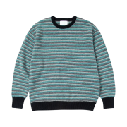 Thevinylhouse Mohair Multi Striped Sweater Green
