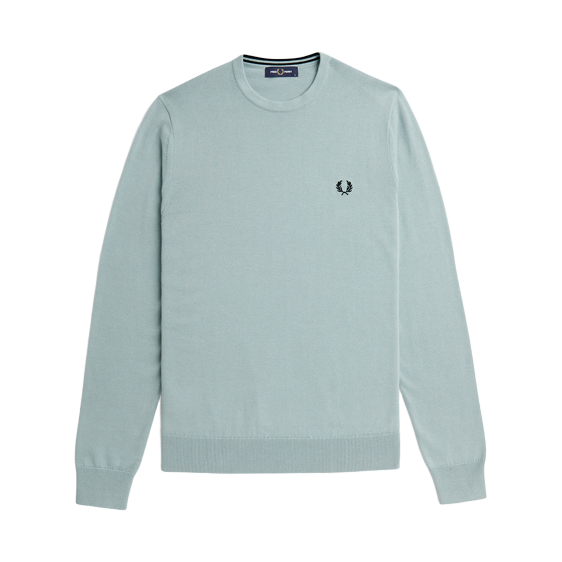AFPM2439601-X06 Fred Perry Classic Crew Neck Knit Silver Blue