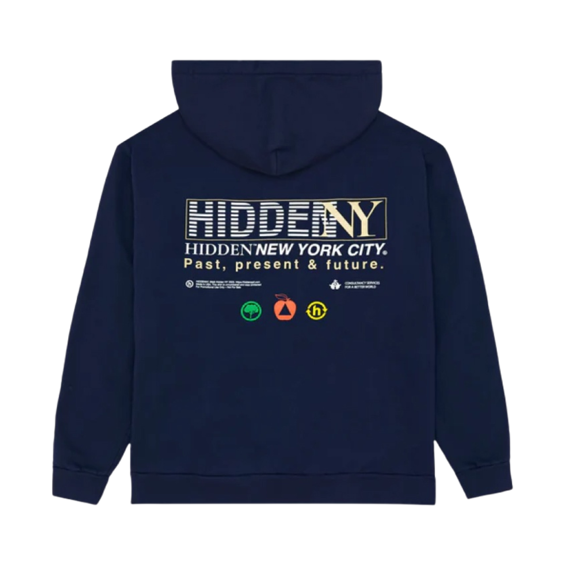 - Hidden NY x Goldwin Stock Exchange Hoodie Navy