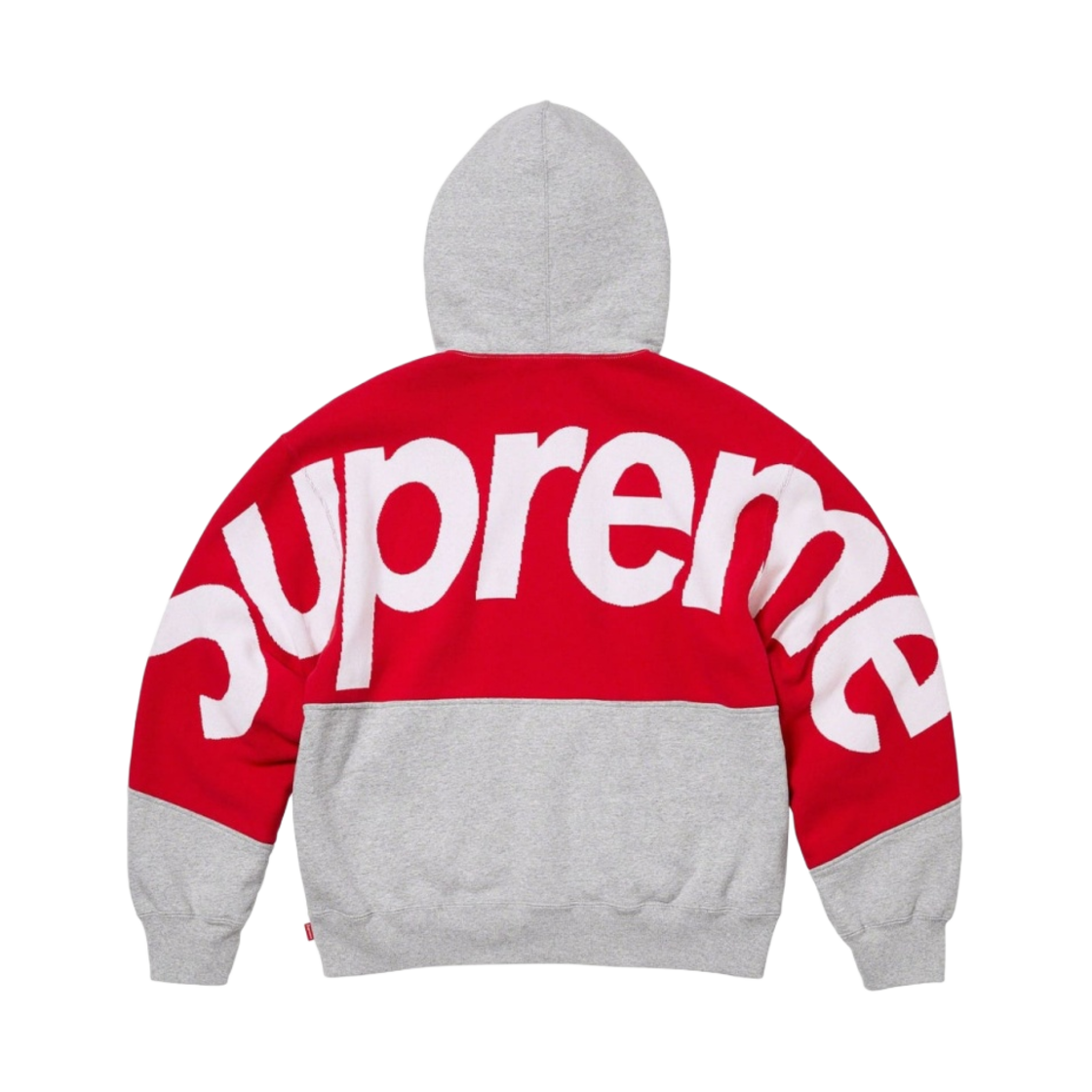 슈프림 빅 로고 자카드 후드 스웨트셔츠 헤더 그레이 - 23FW(Supreme Big Logo Jacquard Hooded Sweatshirt Heather Grey - 23FW) - 2