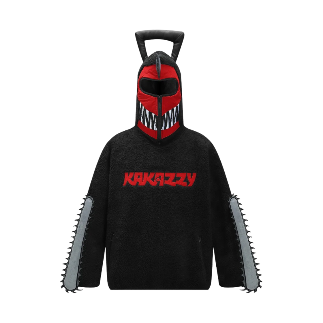 카카지 쉐르파 후드 체인소맨 블랙(Kakazzy Sherpa Hoodie Chainsaw Man Black)