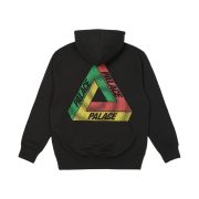 Palace Swirl Tri-Ferg Hood Black - 22FW