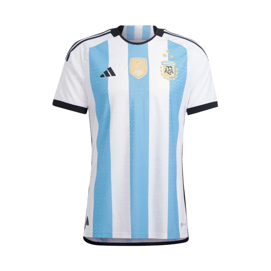 아디다스 아르헨티나 2022 3 스타 홈 어센틱 저지 화이트 라이트 블루 - KR 사이즈 (논 마킹 버전)(Adidas Argentina 2022 3 Star Home Authentic Jersey White Light Blue - KR Sizing (Non Marking Ver.))