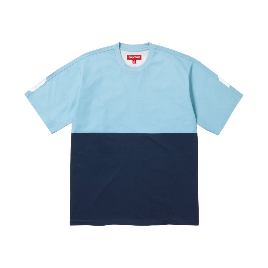 슈프림 스플릿 숏슬리브 탑 블루 - 23FW(Supreme Split S/S Top Blue - 23FW) - 1