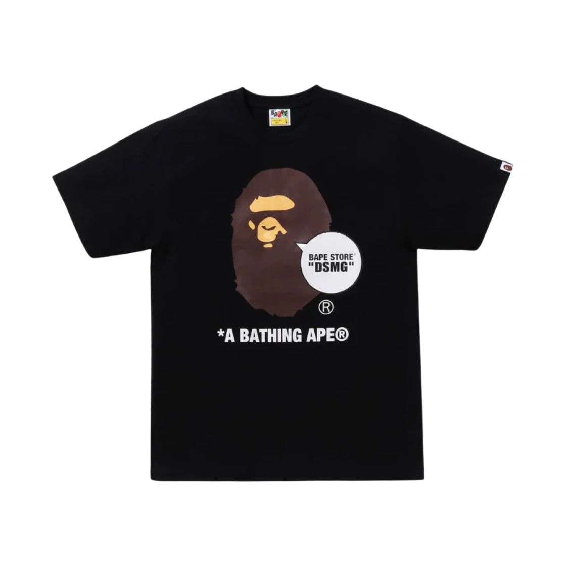 베이프 스토어 DSMG 에이프 헤드 티셔츠 블랙(BAPE Store DSMG Ape Head T-Shirt Black) - 1