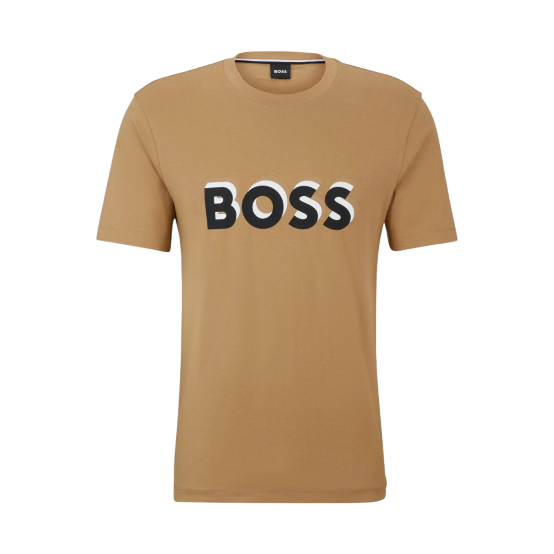 50506923-260 Hugo Boss Cotton Jersey T-Shirt With Logo Beige