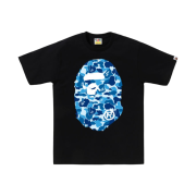 BAPE ABC Camo Big Ape Head T-Shirt Black Blue