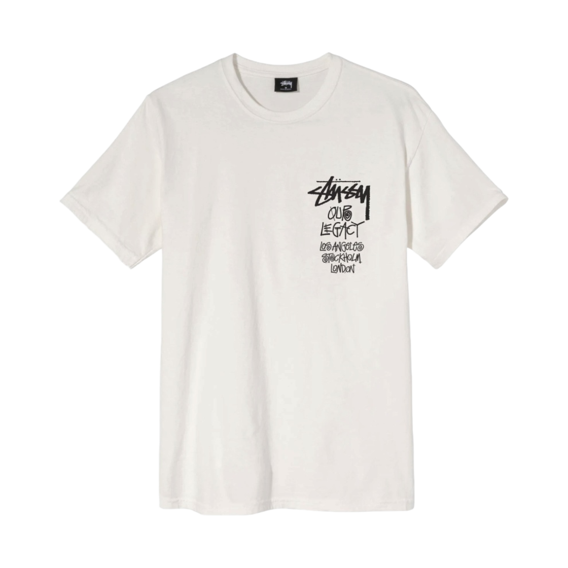 스투시 x 아워레가시 서프맨 피그먼트 다이드 티셔츠 내츄럴 - 20FW