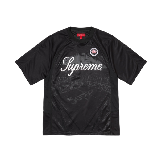 ウェア Supreme xumbro stripe SoccerJersey black SUPREME × UMBRO Striped Soccer Jersey 