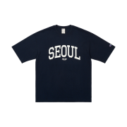 Palace x Champion Shop T-Shirt Seoul Navy - 25SS