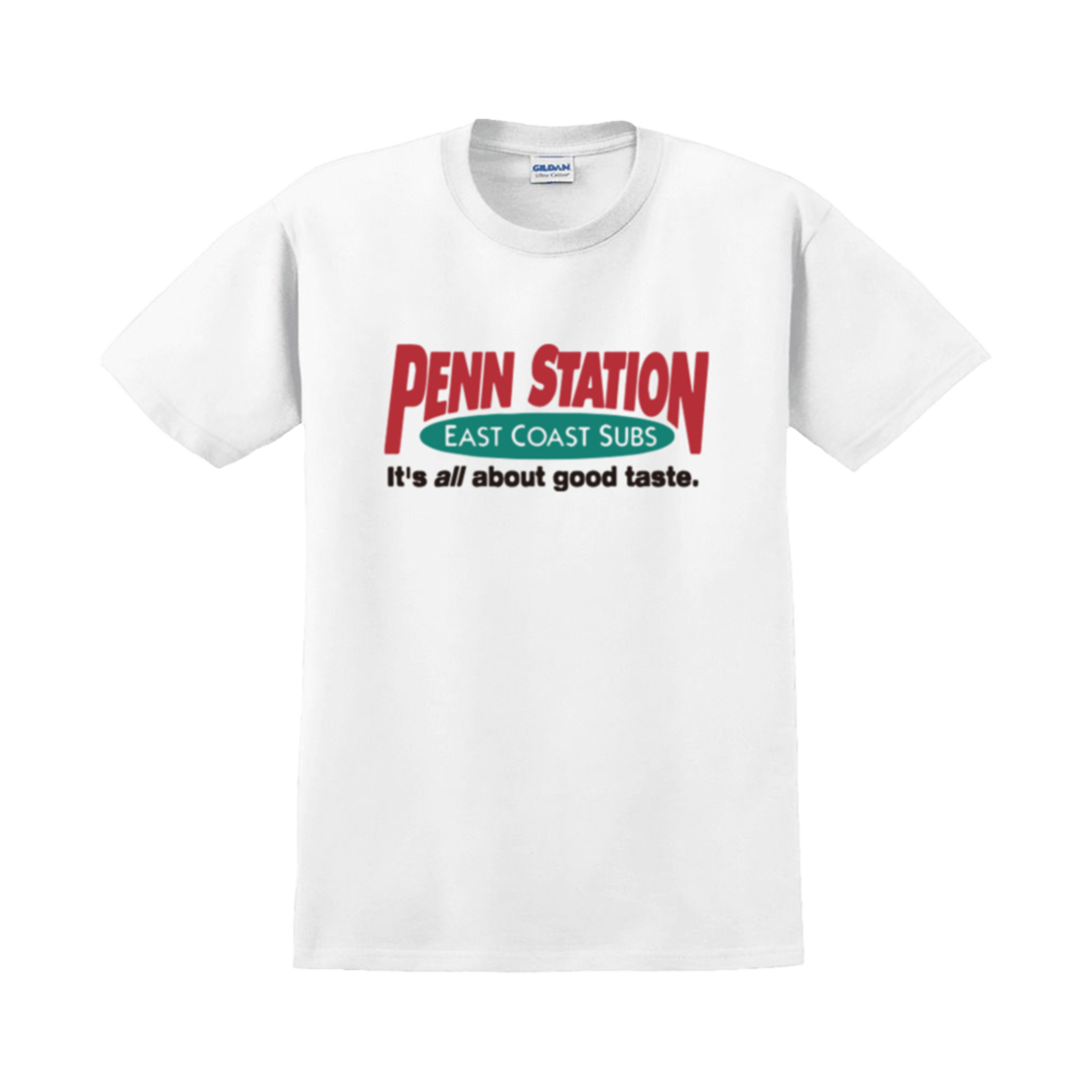 Gildan X 아메리칸 컬렉션 펜스테이션 티셔츠 화이트(Gildan X American Collection PENN STATION T-Shirt White)