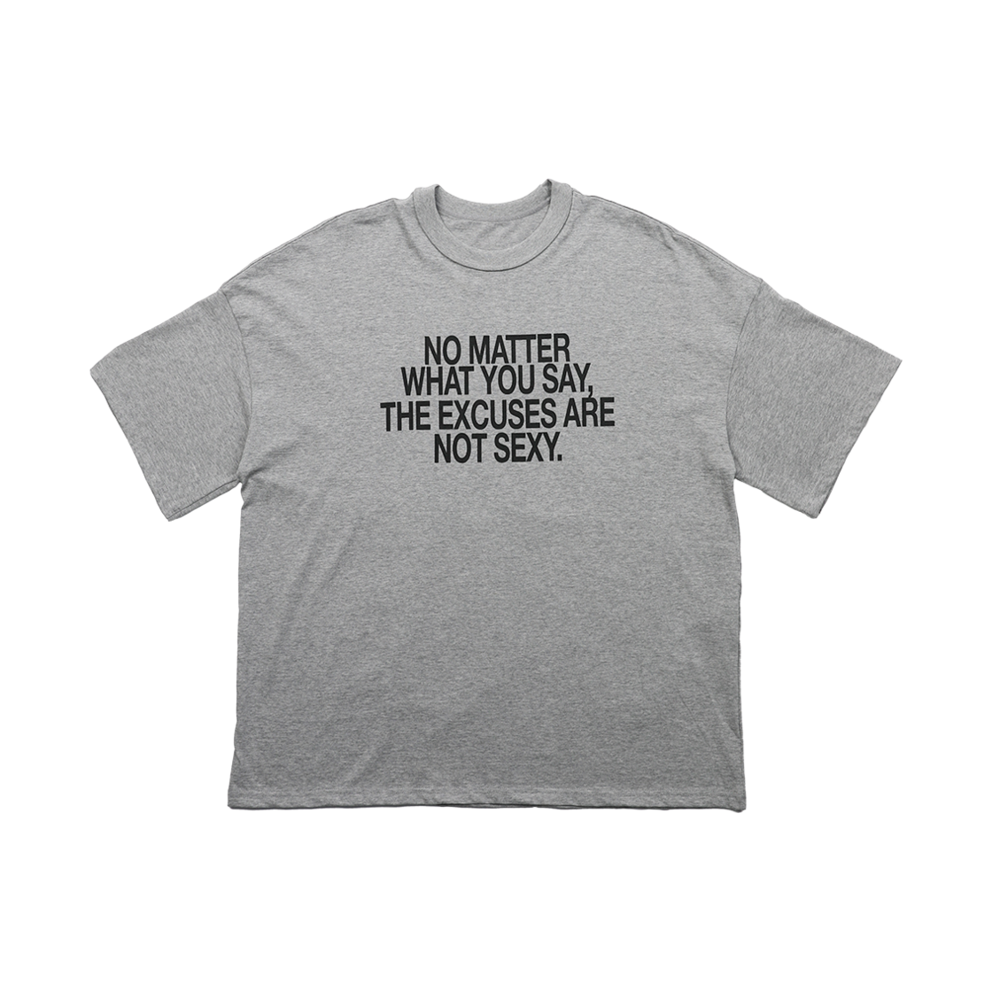 DCCSTP001 / GR / F Depc Lettering Boxy Fit Gray