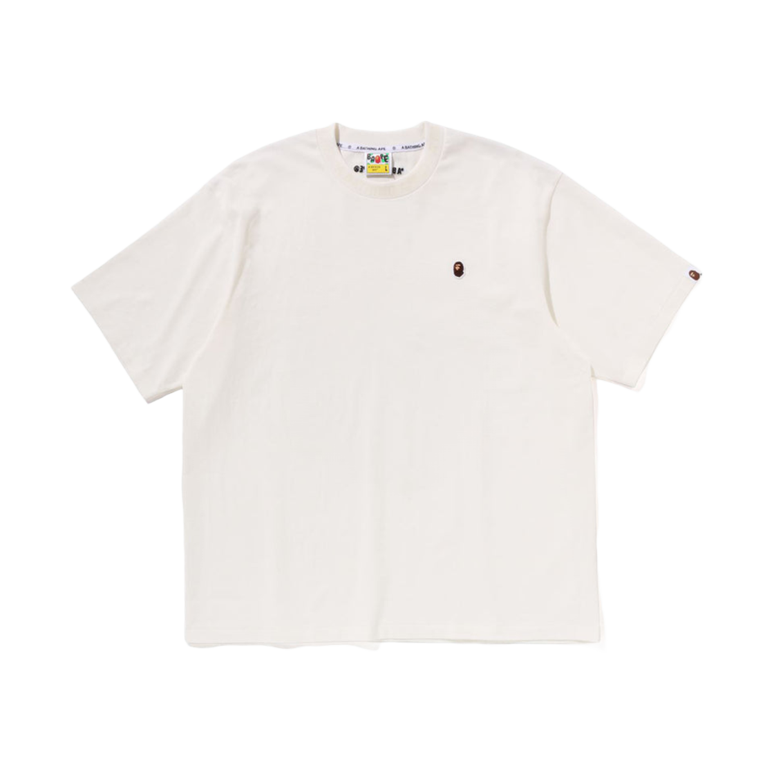 - BAPE One Point Relaxed Fit T-Shirt Ivory