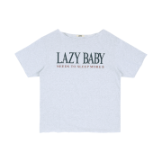 LAZYZ Lazy Baby Off shoulder T Shirt Light Melange