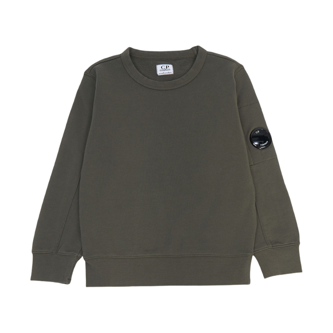 17CKSS003B00LCA766748 (Kids) C.P. Company Fleece Sweatshirt Khaki - 24FW