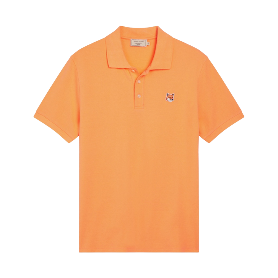 메종 키츠네 폭스 헤드 패치 폴로 셔츠 코랄(Maison Kitsune Fox Head Patch Polo Shirt Coral) - 1
