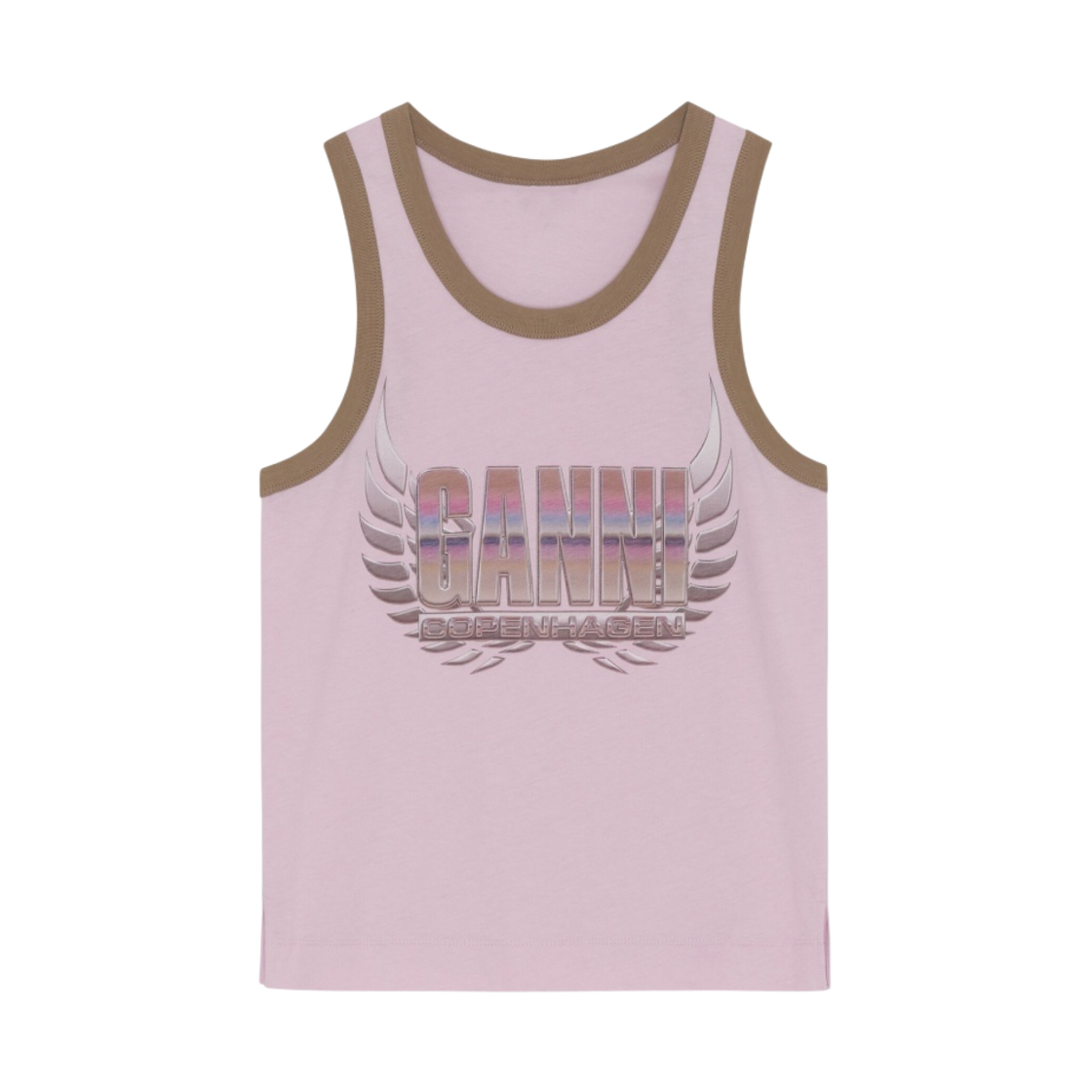 (W) 가니 코펜하겐 탱크탑 윈섬 오어키드((W) Ganni Copenhagen Tank Top Winsome Orchid) - 1