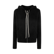 Rick Owens Zipper Hoodie Black