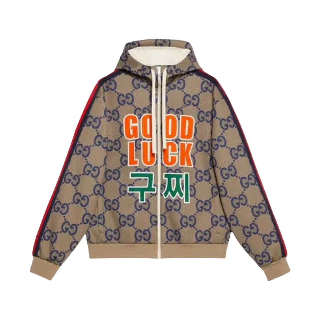 구찌 점보 GG 스웨트셔츠 베이지 에보니 - 한국 한정(Gucci Jumbo GG Sweatshirt Beige Ebony - Korea Exclusive) - 1