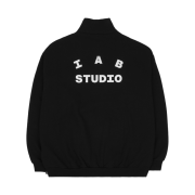 IAB Studio Half Zip-Up Black White