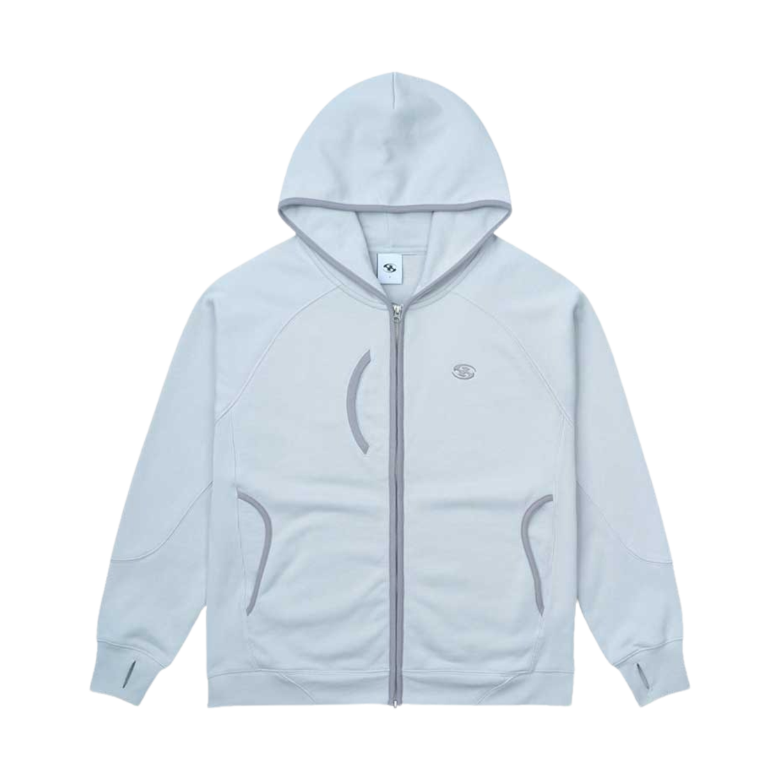 SG2401HZ01GR Sansan Gear Hoodie Zip-Up Grey - 24SS