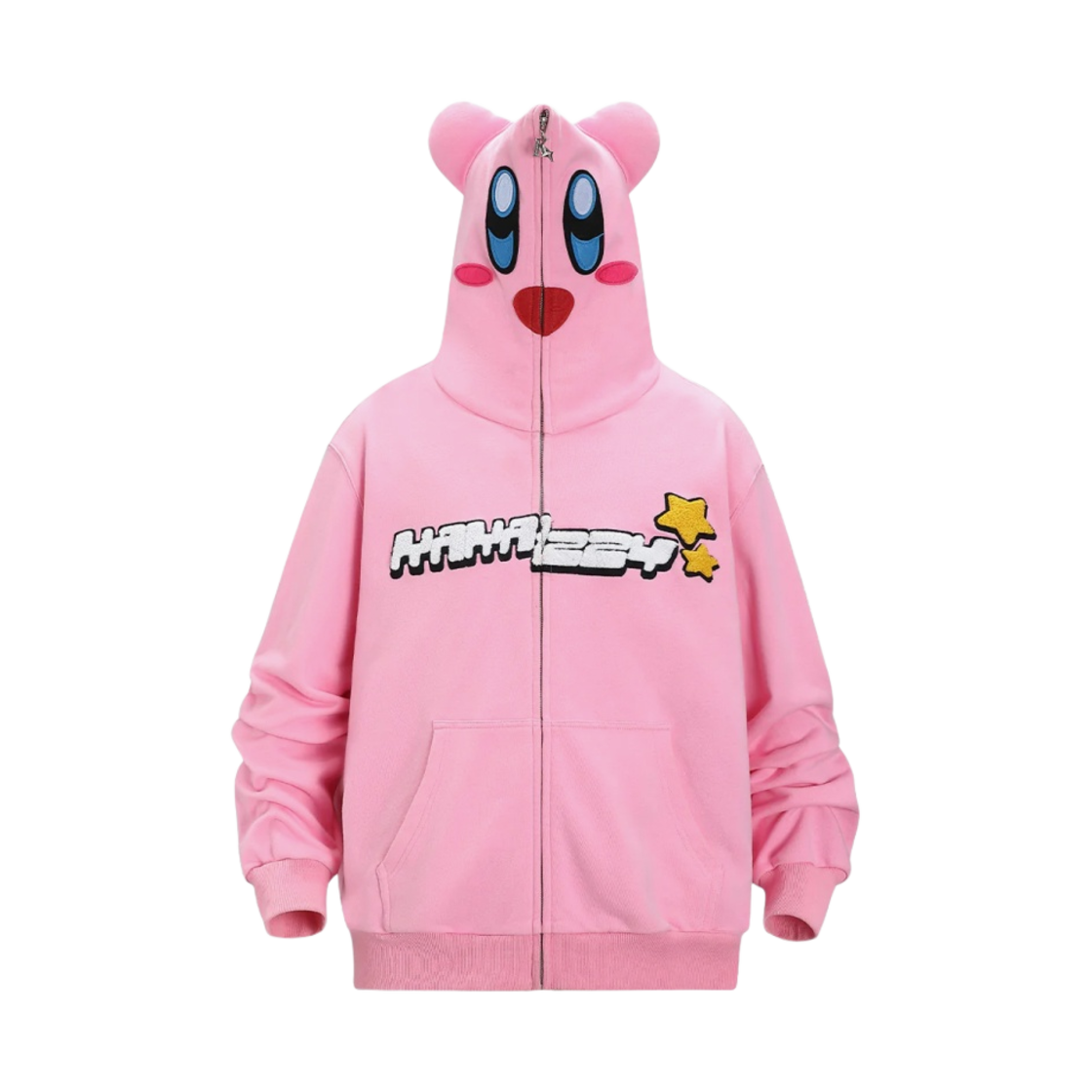 - Kakazzy Full Zip Hoodie Kirby Pink