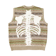 Kapital 7G Wool Fair Isle Bone Vest Saxophone