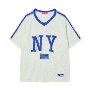 NYXX Ny Flag V-Neck Knit Heather Gray