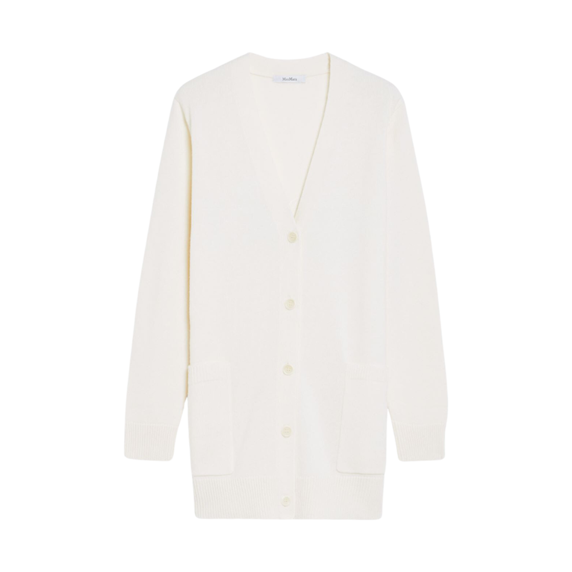 VILLAR-044 (W) Max Mara Villar Wool Cardigan White