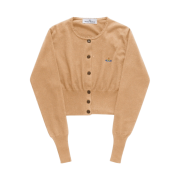 (W) Vivienne Westwood Bea Cropped Cardigan Camel