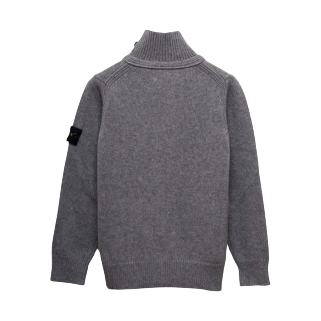 (키즈) 스톤 아일랜드 503A1 스타킹 스티치 캐시미어 울 니트 가디건 차콜 - 22FW((Kids) Stone Island 503A1 Stocking Stitch Cashmere Wool Knit Cardigan Charcoal - 22FW) - 2