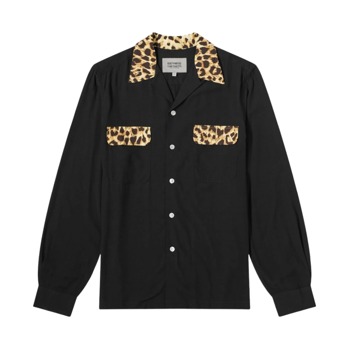 칼하트 WIP x 와코 마리아 투 톤 50's 셔츠 블랙 베이지(Carhatt WIP x Wacko Maria Two Tone 50's Shirt Black Beige)
