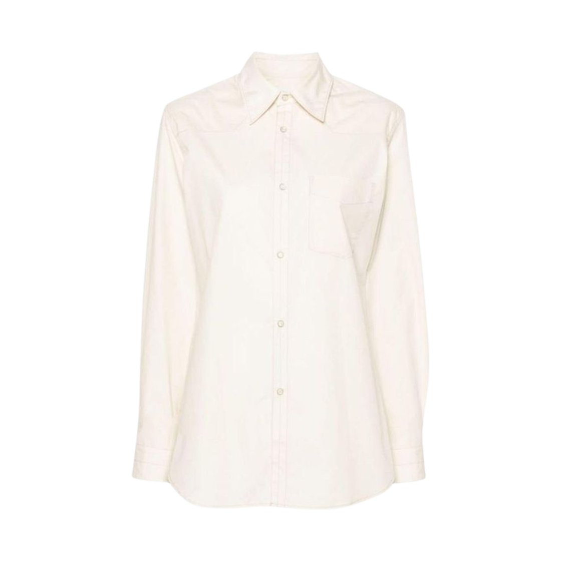 SH1103-LF588-507 (W) Lemaire Western Cotton Shirt Cream
