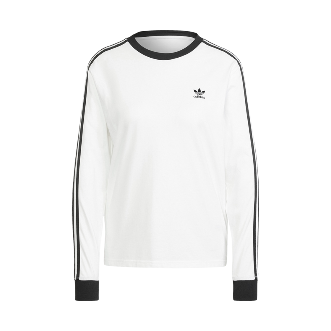 JC5776 (W) Adidas Originals Adicolor 3S Regular Long Sleeve T-Shirt White - KR Sizing