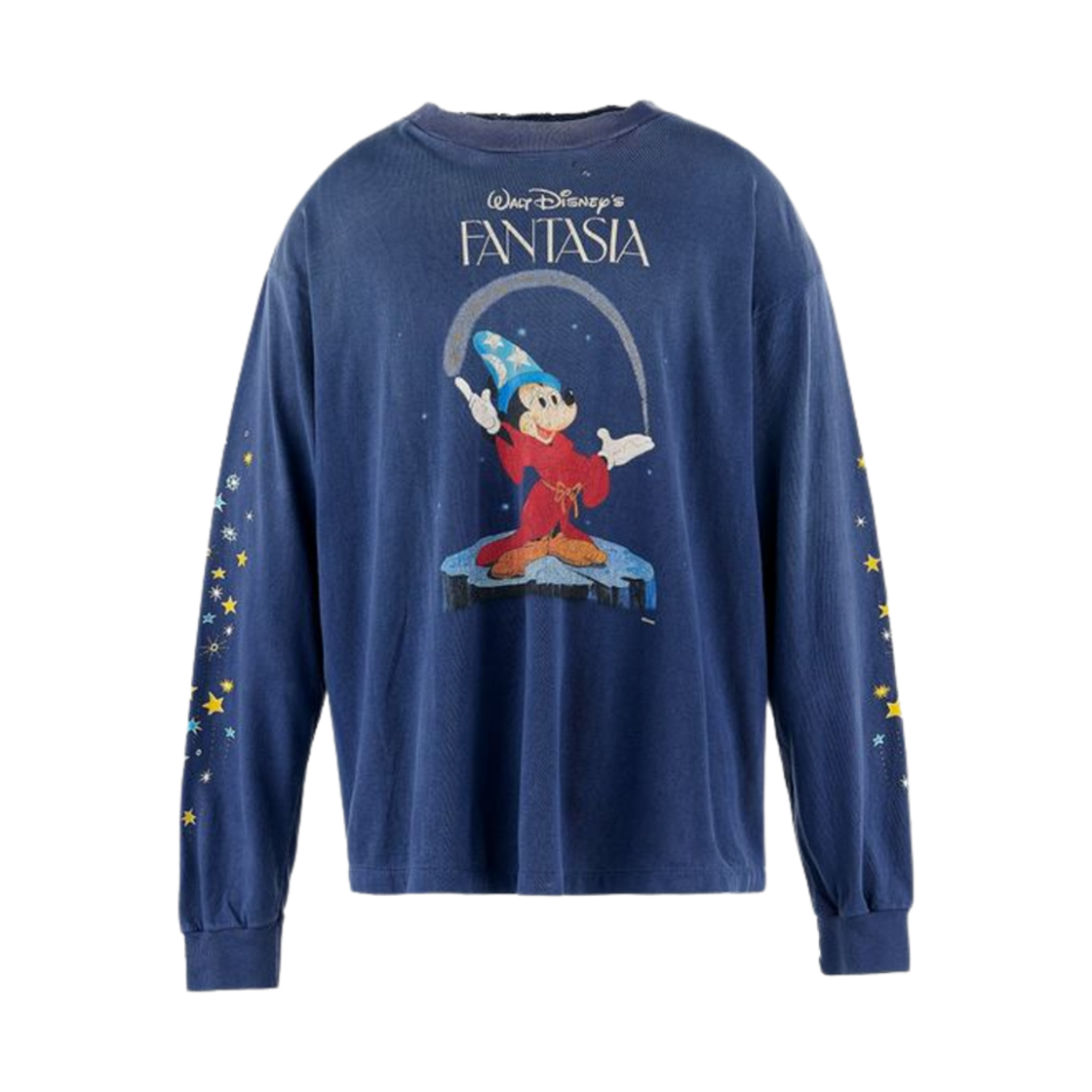 세인트 마이클 x 디즈니 판타지아 롱슬리브 티셔츠 네이비 - 25SS